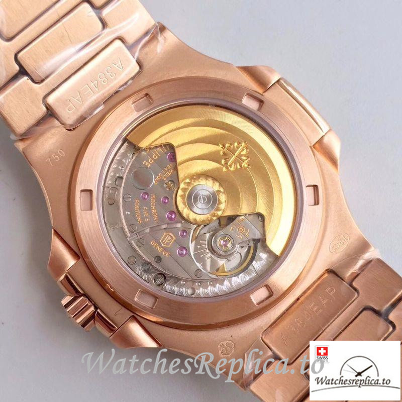 Swiss Patek Philippe Nautilus Jumbo Replica 5719/1G-001 001 Diamonds Strap 40MM - WatchesReplica.is