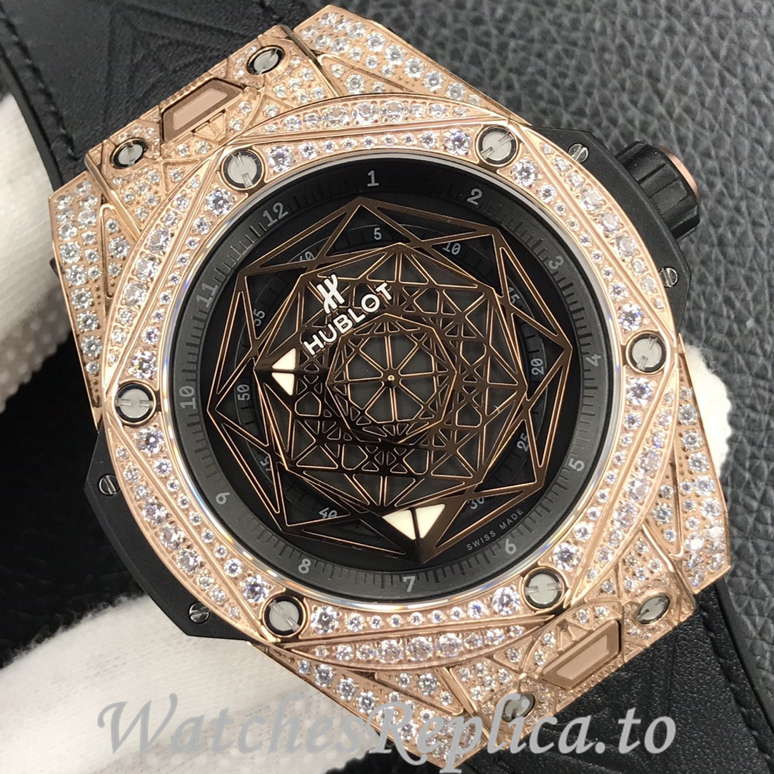 Hublot Replica Big Bang Series Tattoo Rubber strap 45MM - WatchesReplica.is