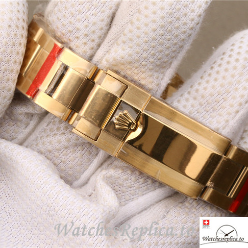 Swiss Rolex Daytona 116508 Yellow Gold strap 40MM - WatchesReplica.is
