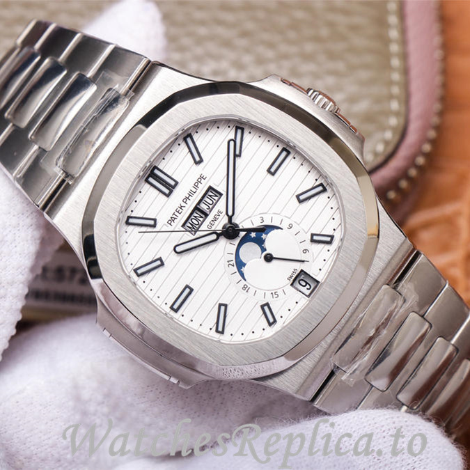 Patek Philippe Replica Nautilus 5726 Stainless steel strap 40.5MM - WatchesReplica.is