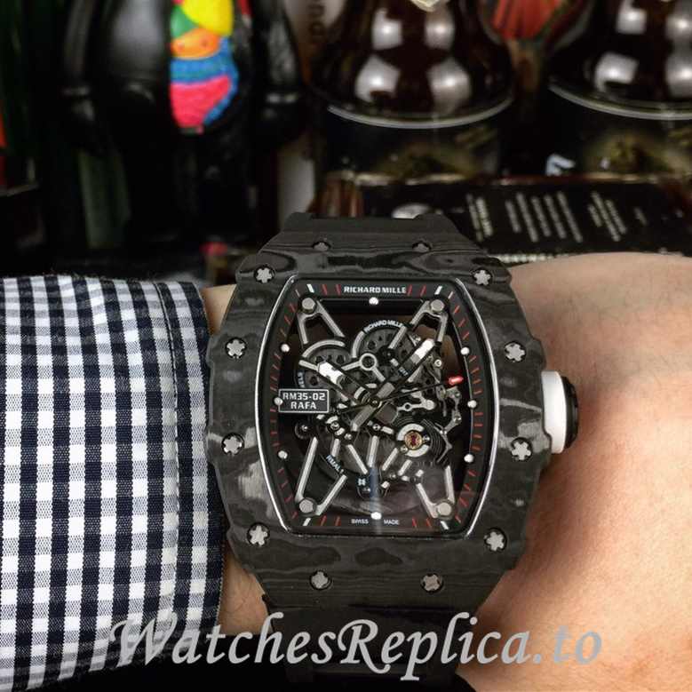 Richard Mille Replica RM35-02 Rubber strap 50MM - WatchesReplica.is