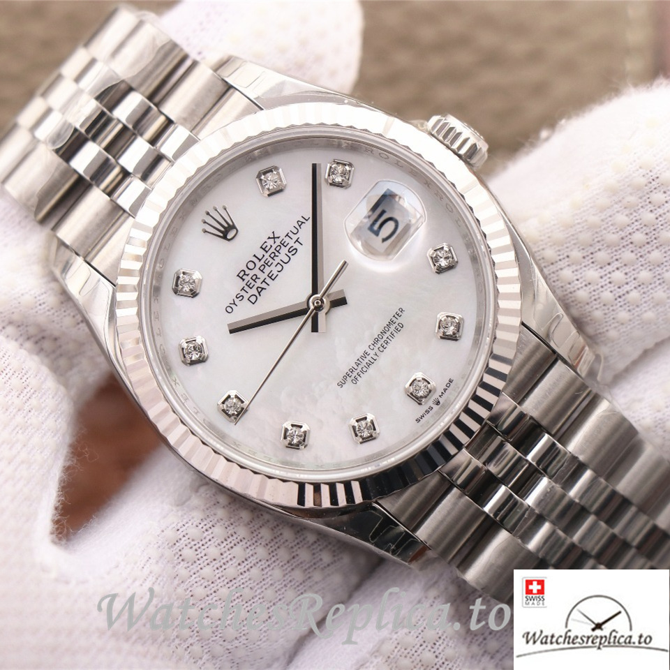 Swiss Rolex Datejust Replica 126233 Stainless steel strap 36MM - WatchesReplica.is
