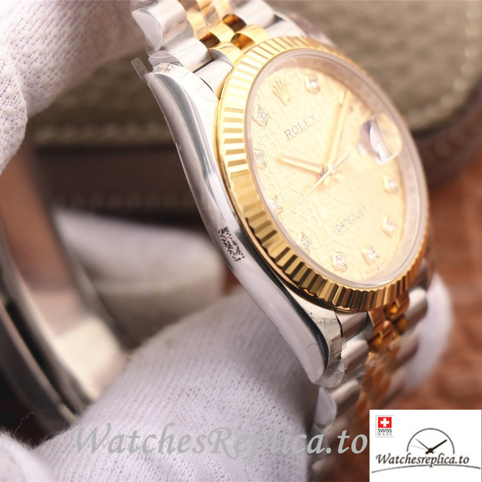 Swiss Rolex Datejust Replica 126233 Stainless steel strap 36MM - WatchesReplica.is