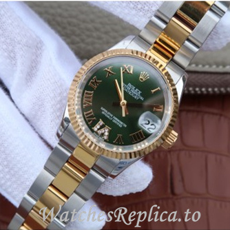 Swiss Rolex Datejust Replica 178383 Stainless steel strap 31MM - WatchesReplica.is