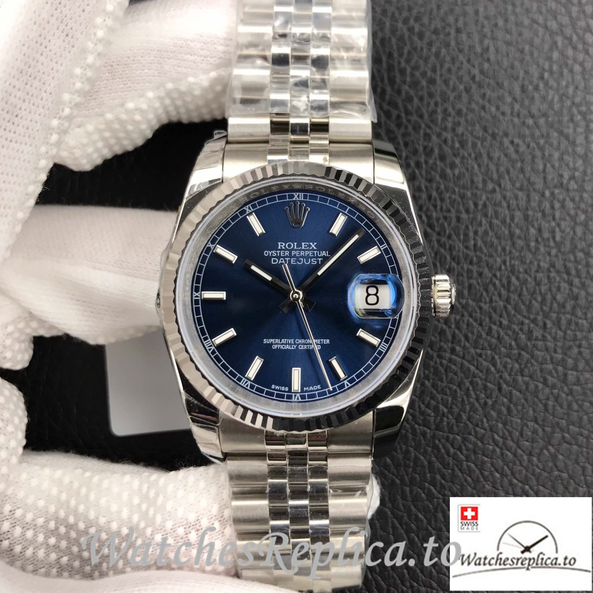 Swiss Rolex Datejust 126334 Replica Stainless steel strap 41MM - WatchesReplica.is