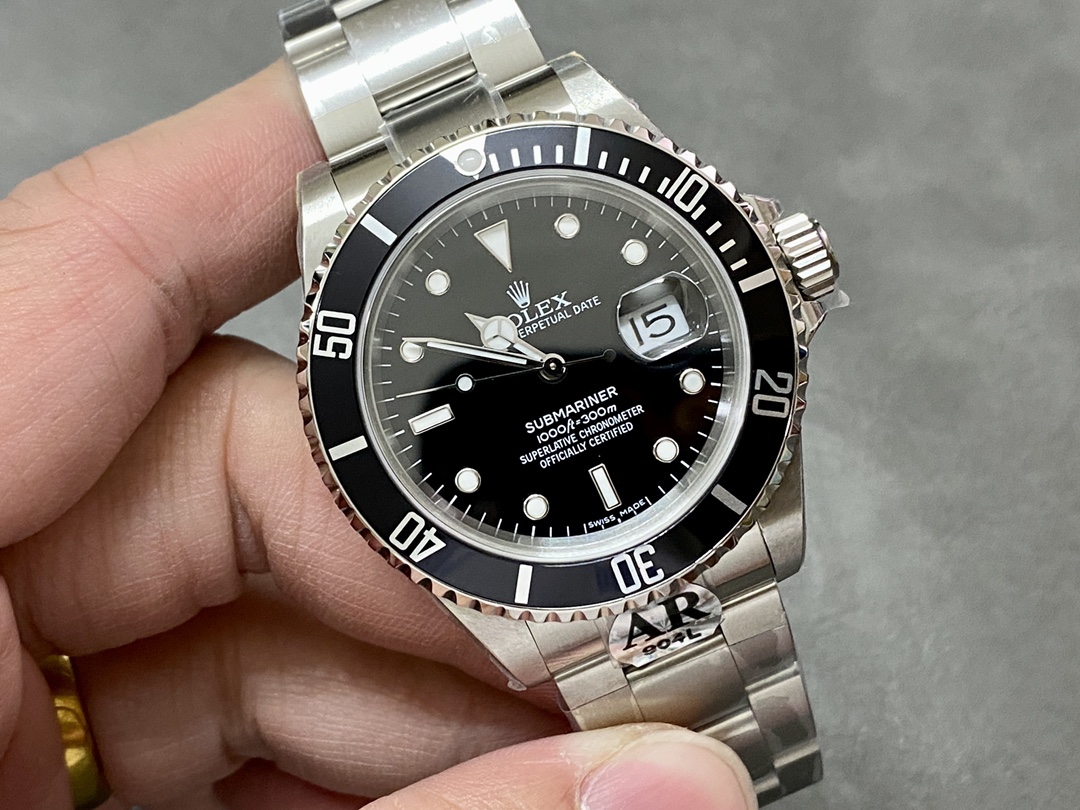 Replica Rolex Submariner Black Dial 16610 - WatchesReplica.is