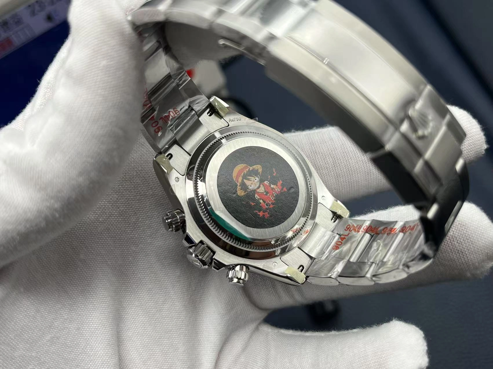 Rolex Cosmograph Daytona Replica white gold and diamonds 40 mm M126579RBR 0001 - WatchesReplica.is