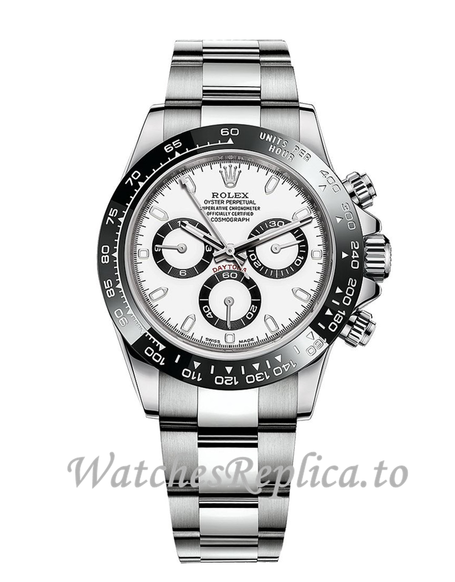 Rolex Cosmograph Daytona Replica 116500LN-0001 White Dial Men's Watch 40mm - WatchesReplica.is
