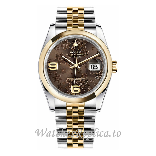 Replica Rolex Datejust 116203-39 36MM Stainless steel strap Mens Watch - WatchesReplica.is