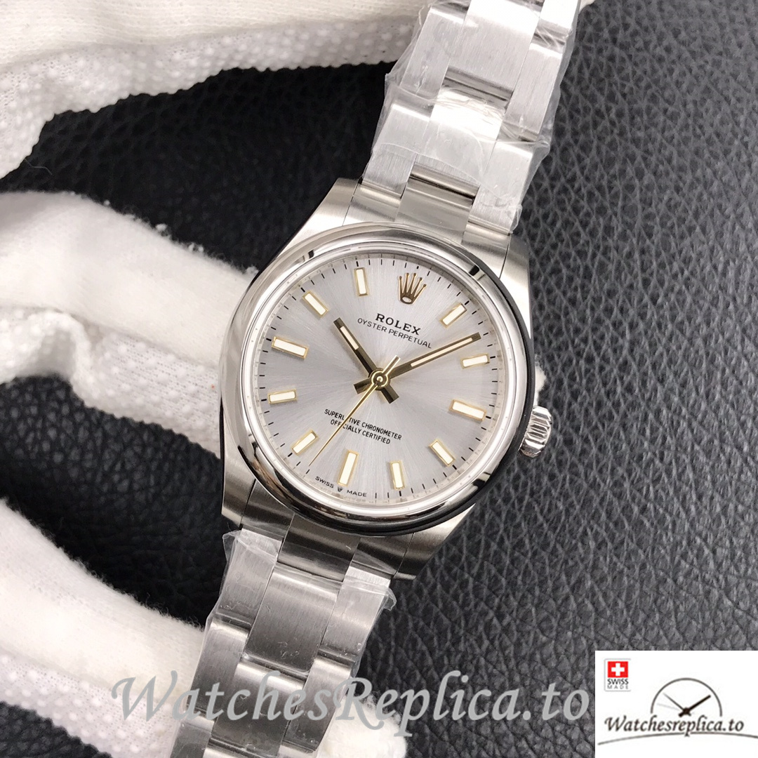 Swiss Rolex Oyster Perpetual Replica 277200 Stainless steel strap 31MM - WatchesReplica.is