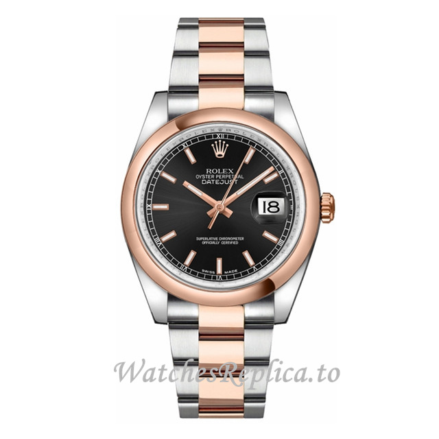 Replica Rolex Datejust 116201-9 36MM Stainless steel strap Mens Watch - WatchesReplica.is