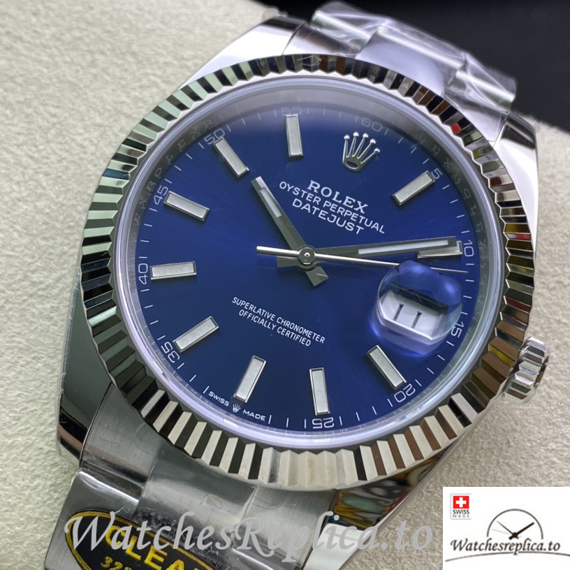 Swiss Rolex Datejust 126334 Replica Stainless steel strap 41MM - WatchesReplica.is