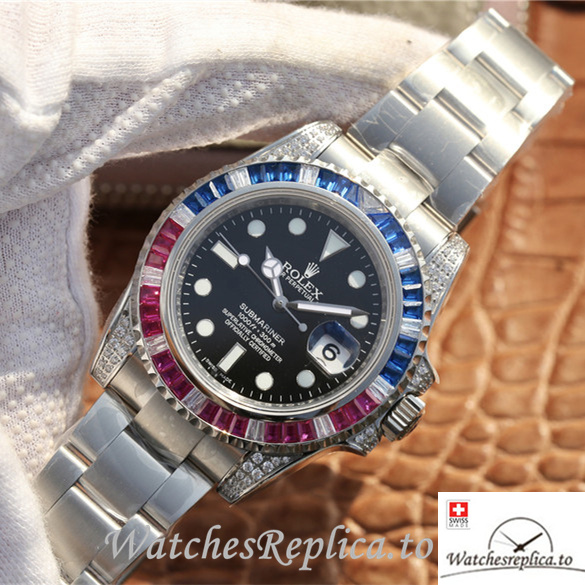 Swiss Rolex Submariner Replica 116618LN-97208 Stainless steel strap 40MM - WatchesReplica.is