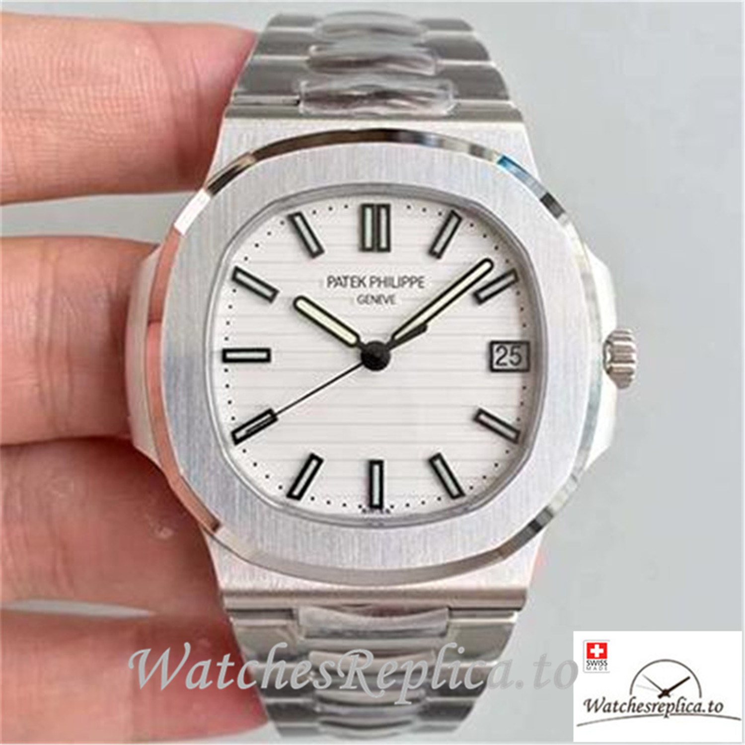 Swiss Patek Philippe Nautilus Replica 5711/1A-011 Stick Markers 40MM - WatchesReplica.is