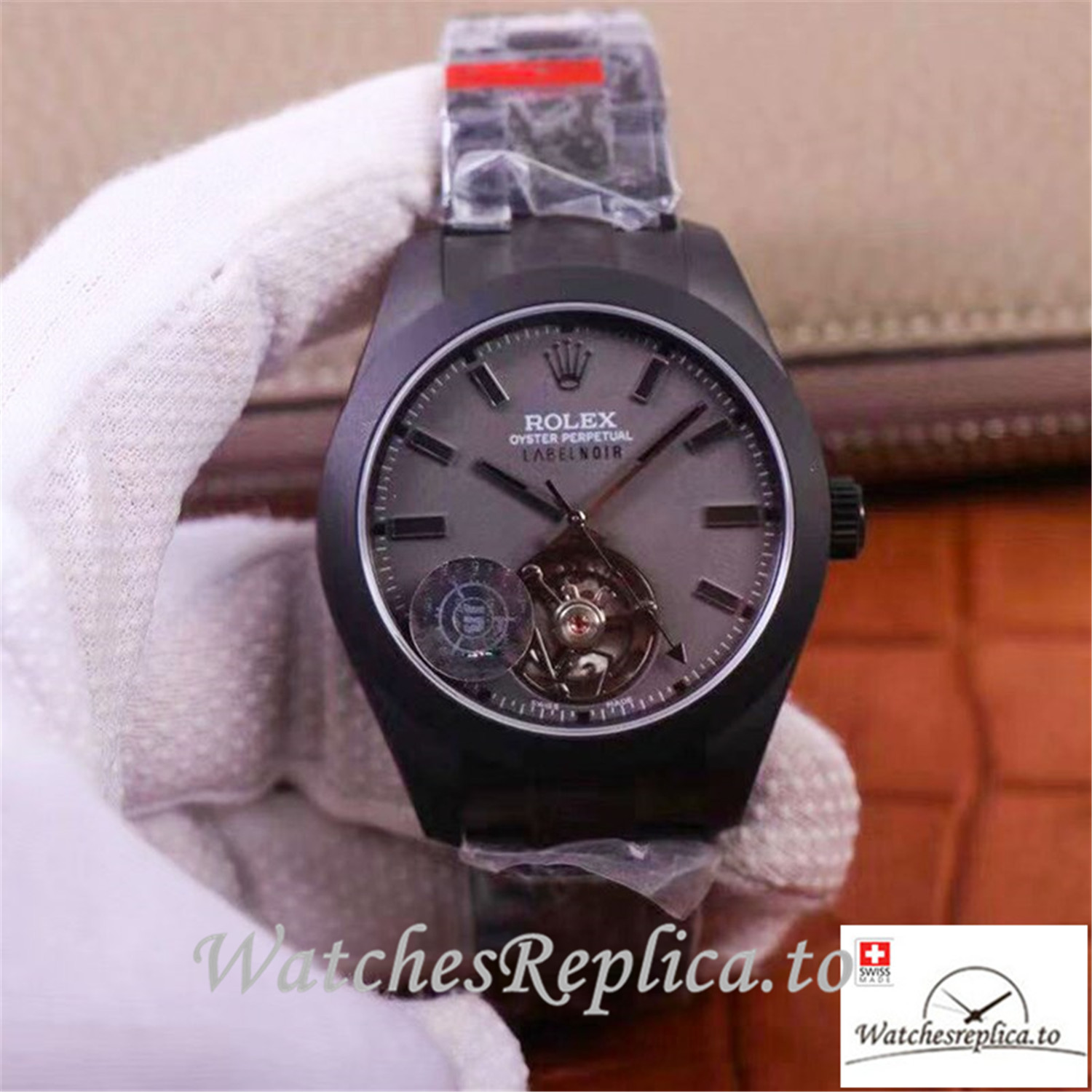 Swiss Rolex Milgauss Base 116400 Label Noir Design Replica LNT01HS-001 Black Bezel 40MM - WatchesReplica.is