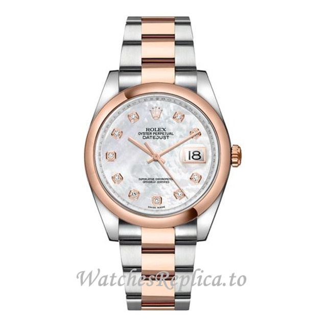 Replica Rolex Datejust 116201-32 36MM Stainless steel strap Mens Watch - WatchesReplica.is