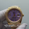 Rolex Datejust 278384 31 Mm Stainless steel 18k Yellow Gold Purple For Women Watch