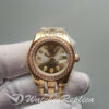 Rolex Pearlmaster Champagne Diamond And Gold – 3 Colours 29mm For Women Watch